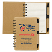 "Cruz" Larger Size Eco Inspired Jotter Notepad Notebook with Paper Pen